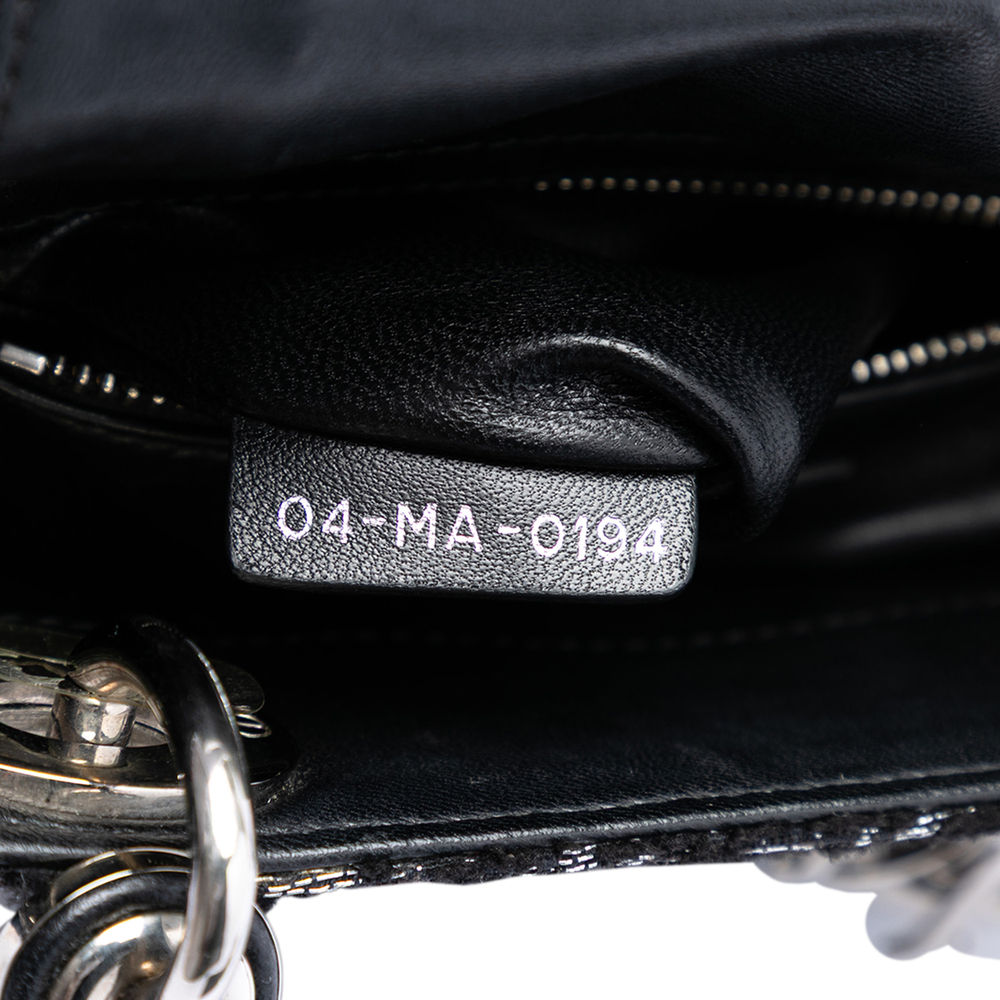 Pre-Loved Dior Mini Fabric Lame Lady Dior - Picture 6 of 7